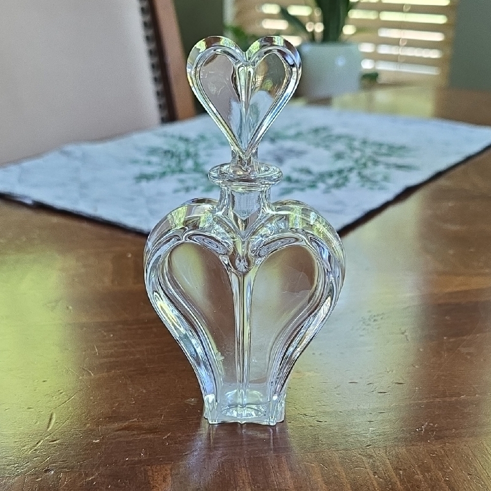 Heart-Shaped Glass Perfume Bottle